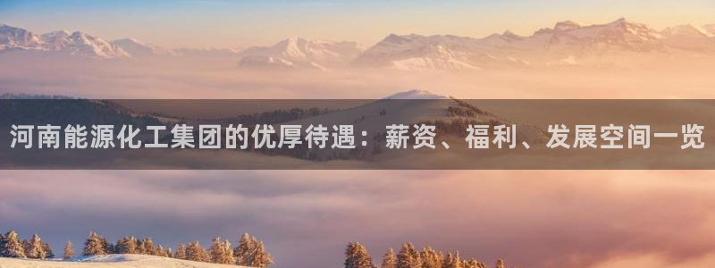 球盟会官方网站入口：河南能源化工集团的优厚待遇：薪资、福利、