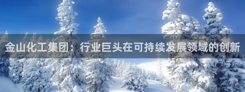 球盟会体验金：金山化工集团：行业巨头在可持续发展领域的创新