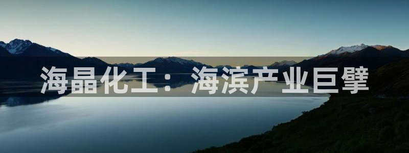 球盟会优惠券：海晶化工：海滨产业巨擘
