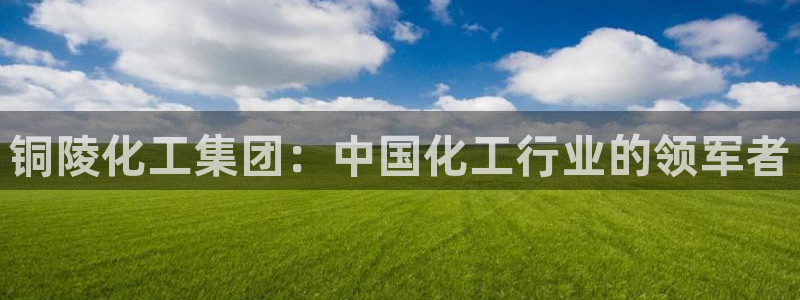 球盟会网页版登陆：铜陵化工集团：中国化工行业的领军者