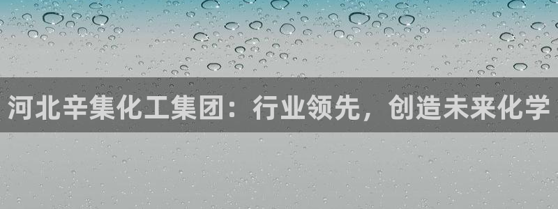 球盟会官方最新入口：河北辛集化工集团：行业领先，创造未来化学