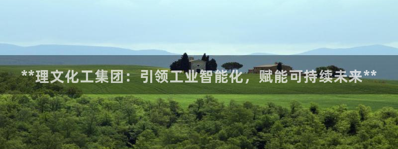 球盟会最新网：**理文化工集团：引领工业智能化，赋能可持续未