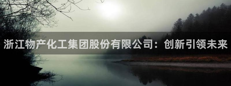 球盟会官方网站入口：浙江物产化工集团股份有限公司：创新引领未