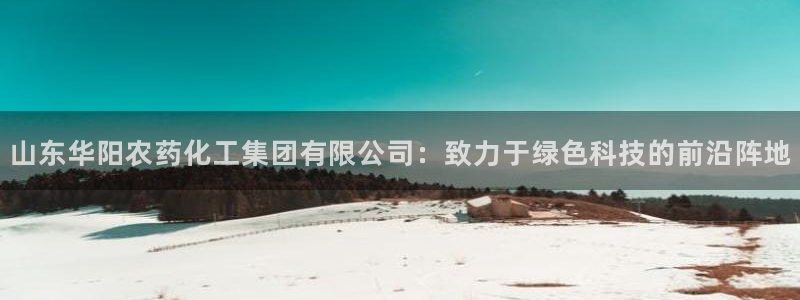 球盟会官方网站入口：山东华阳农药化工集团有限公司：致力于绿色